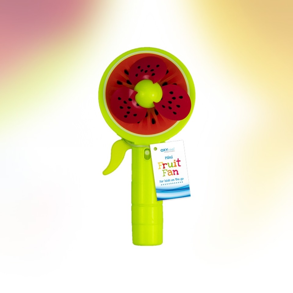  Mini Fruit Squeeze Fan with Cooling Mist Spray