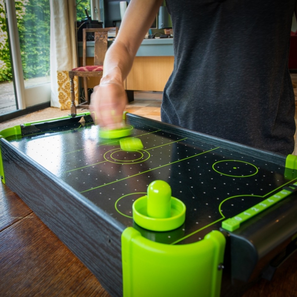 Neon Table Top Air Hockey Game