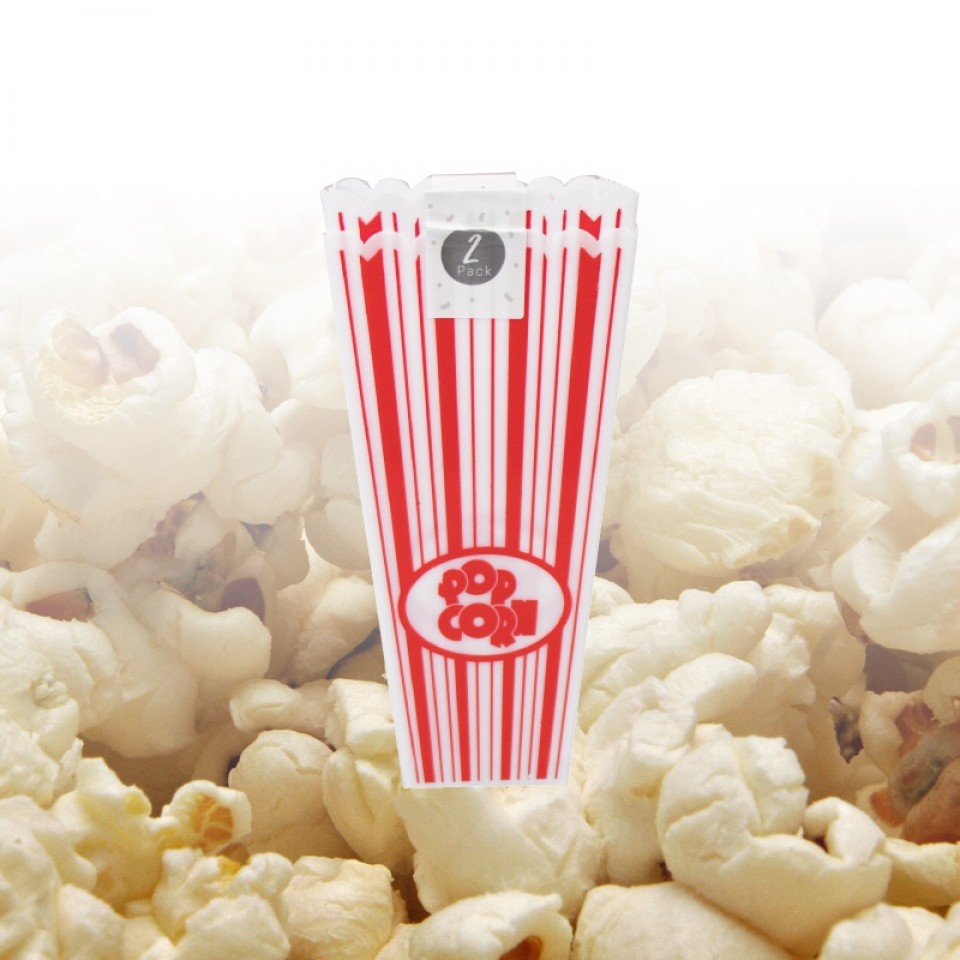  Plastic Popcorn Holder x 2