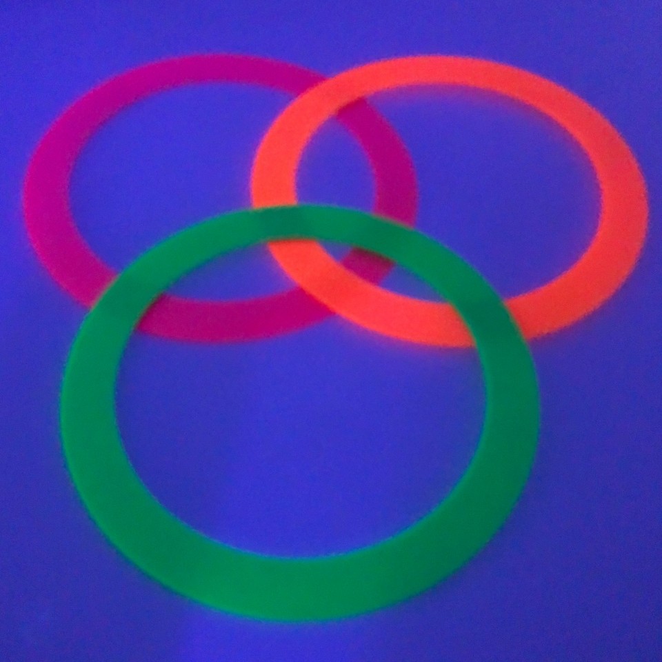 UV reactive UV Neon Juggling Ring