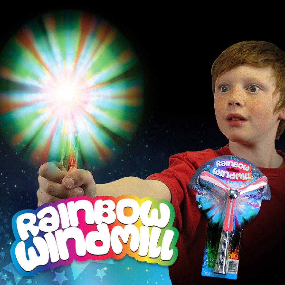  Light Up Rainbow Windmill