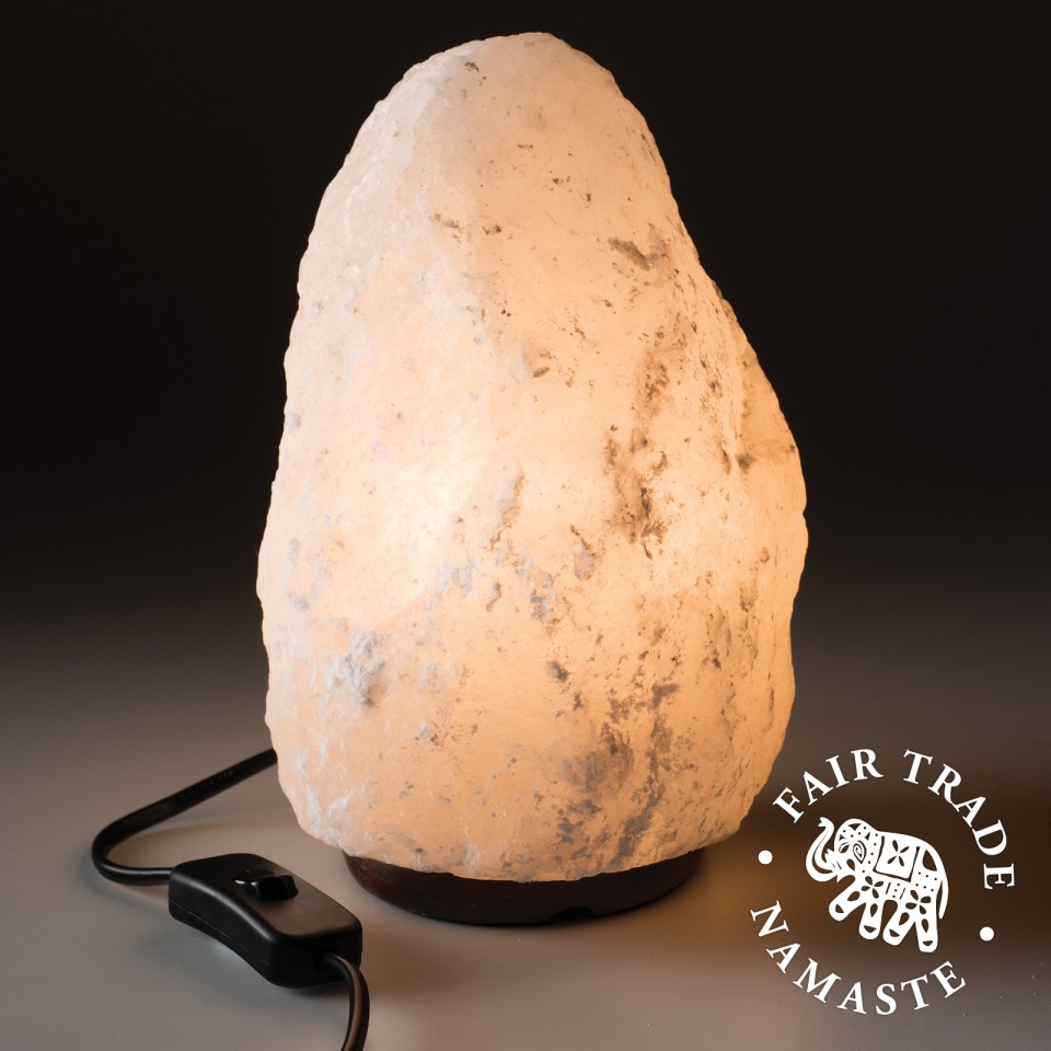 Seducir Notorio Nacional Natural White Himalayan Salt Lamp