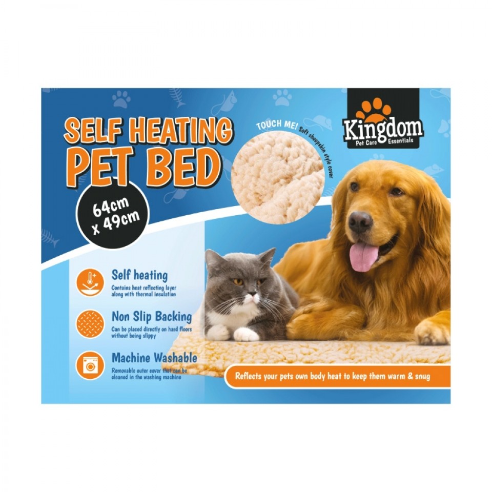  Self Heating Pet Bed 64cm x 49cm