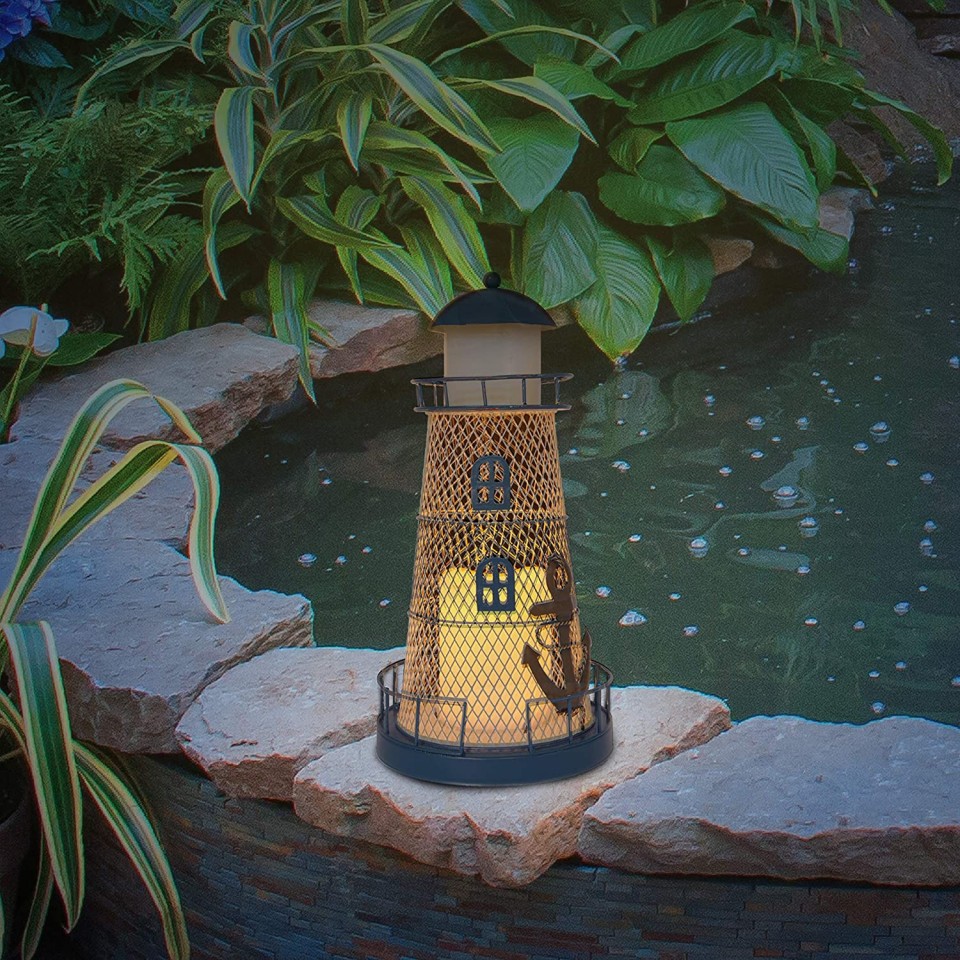  Solar Flicker Candle Lighthouse