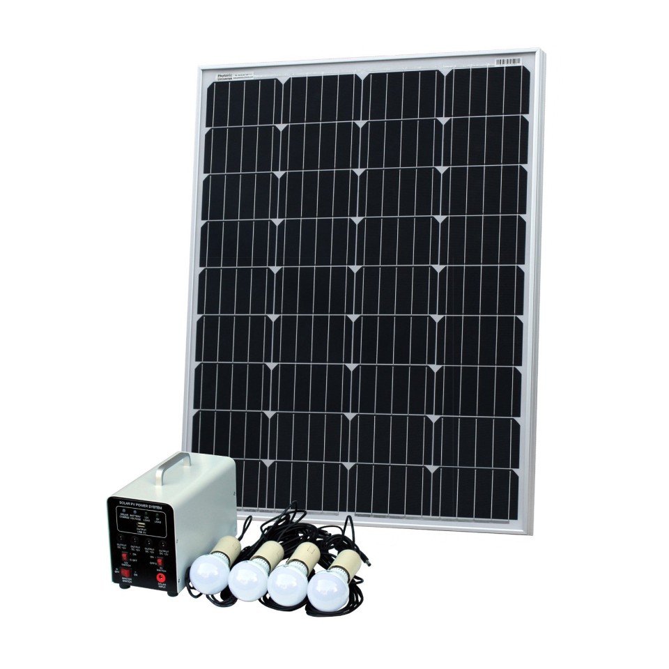 100W Kit Solar Off-Grid Lighting Kits 60W - 100W
