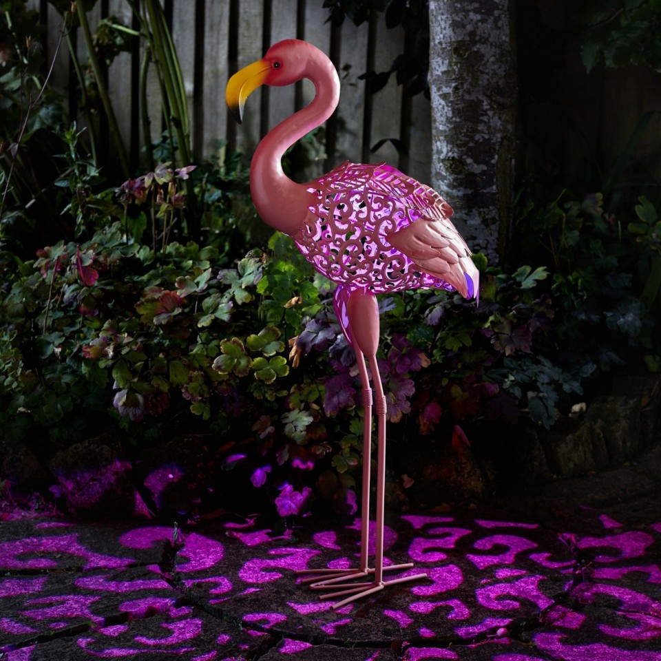 Solar Silhouette Flamingo