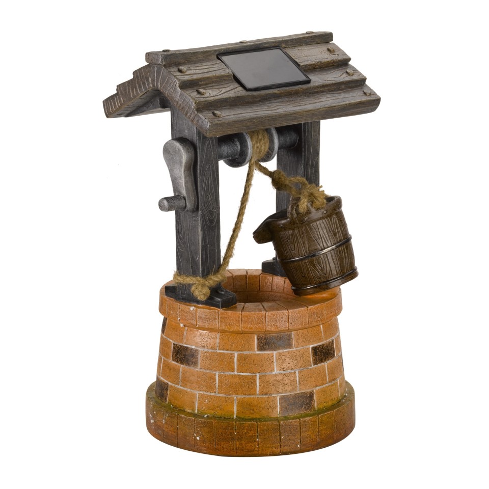 Smart Solar Wishing Well Fountain Water Feature