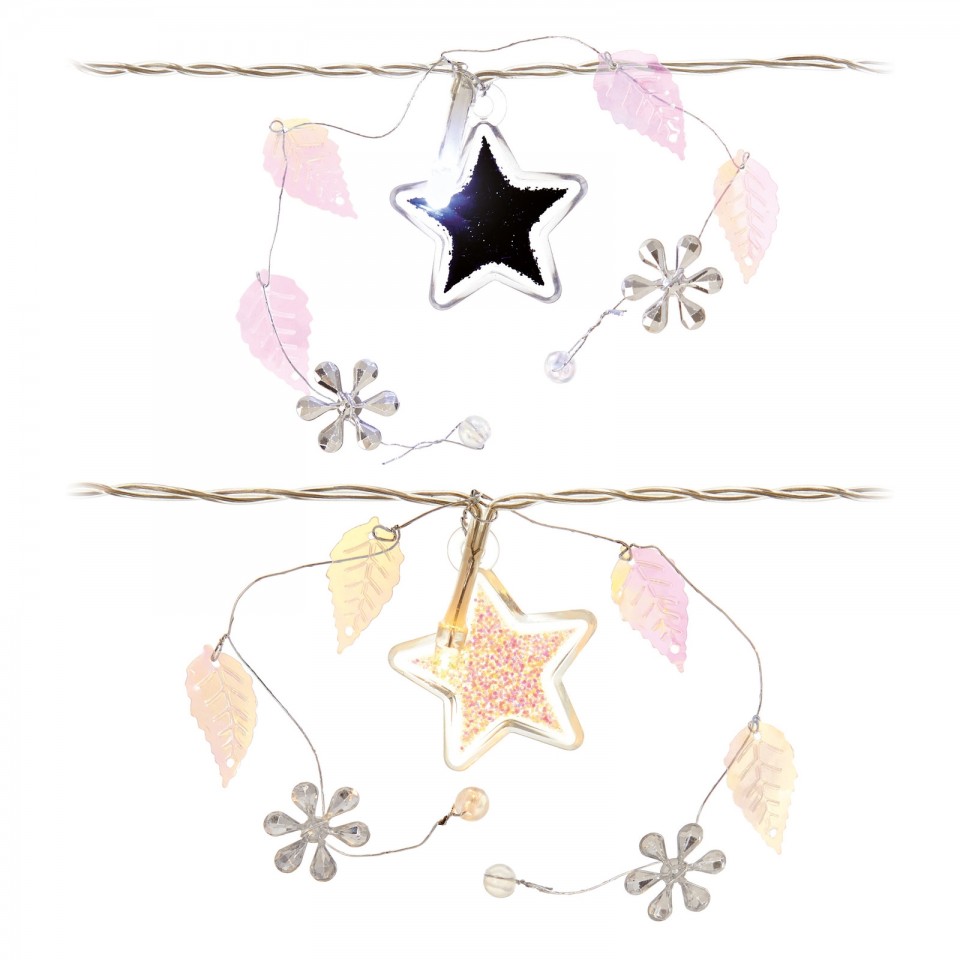 Star and Leaf Battery Operated Garland