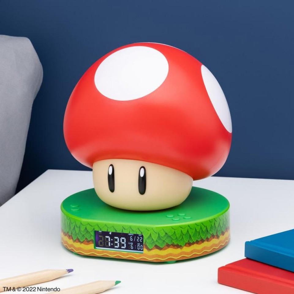  Super Mario Bros Super Mushroom Digital Alarm Clock