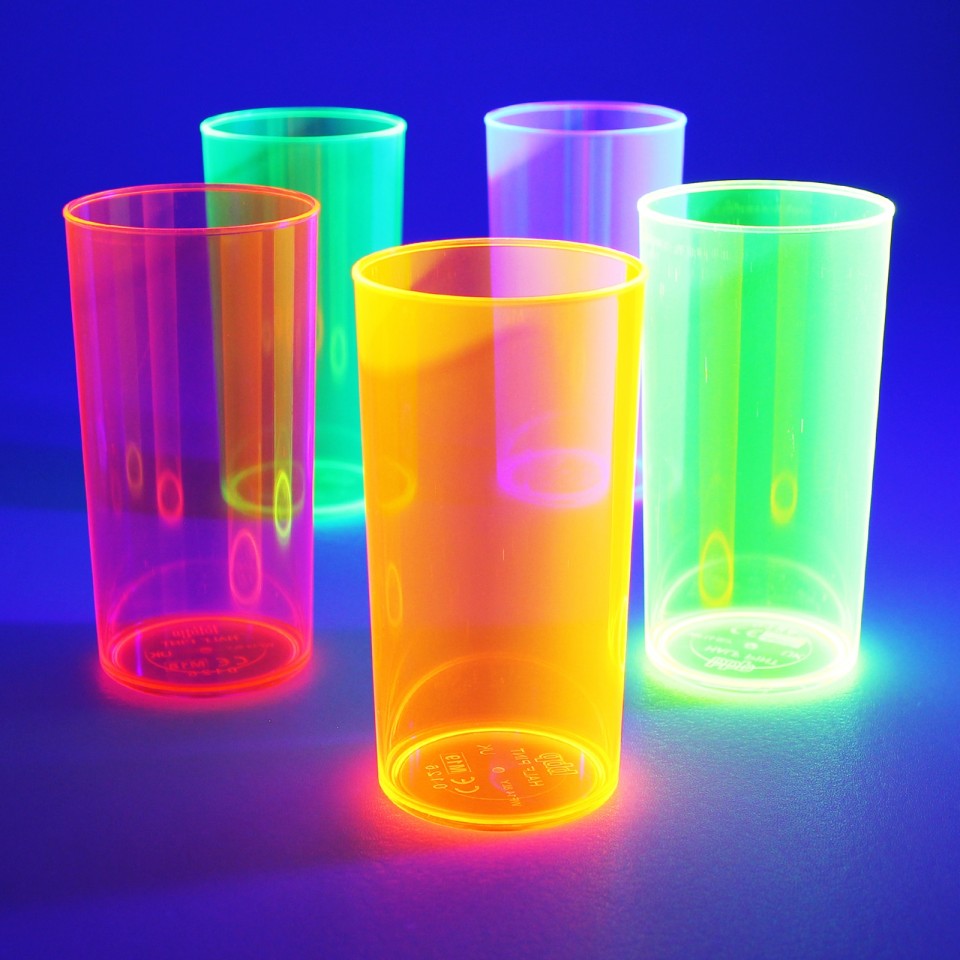  UV Reactive High Ball Glasses