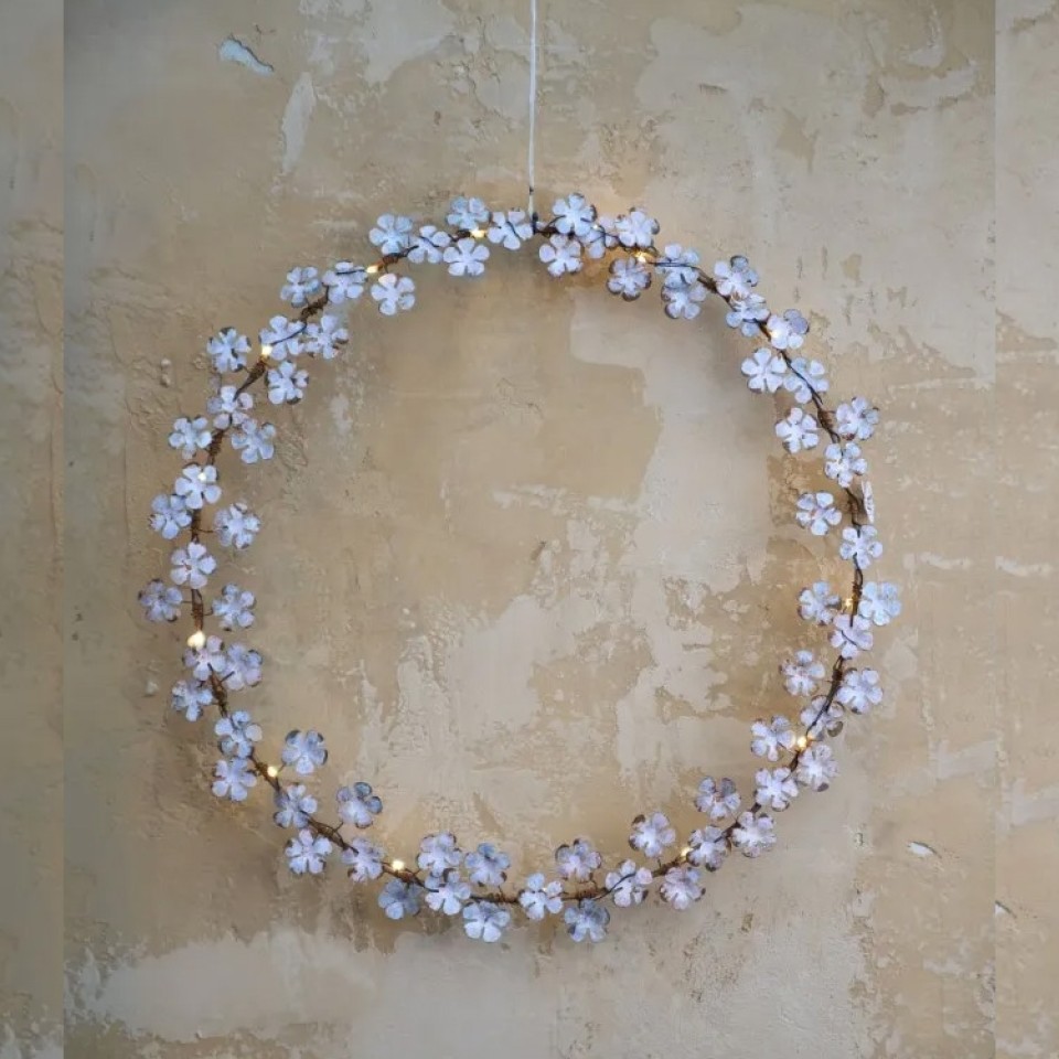  Wildflower LED Wreath by Lightstyle London
