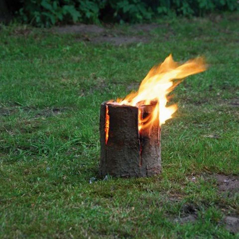 Swedish Fire Torches, Solar Fire Pit Logs