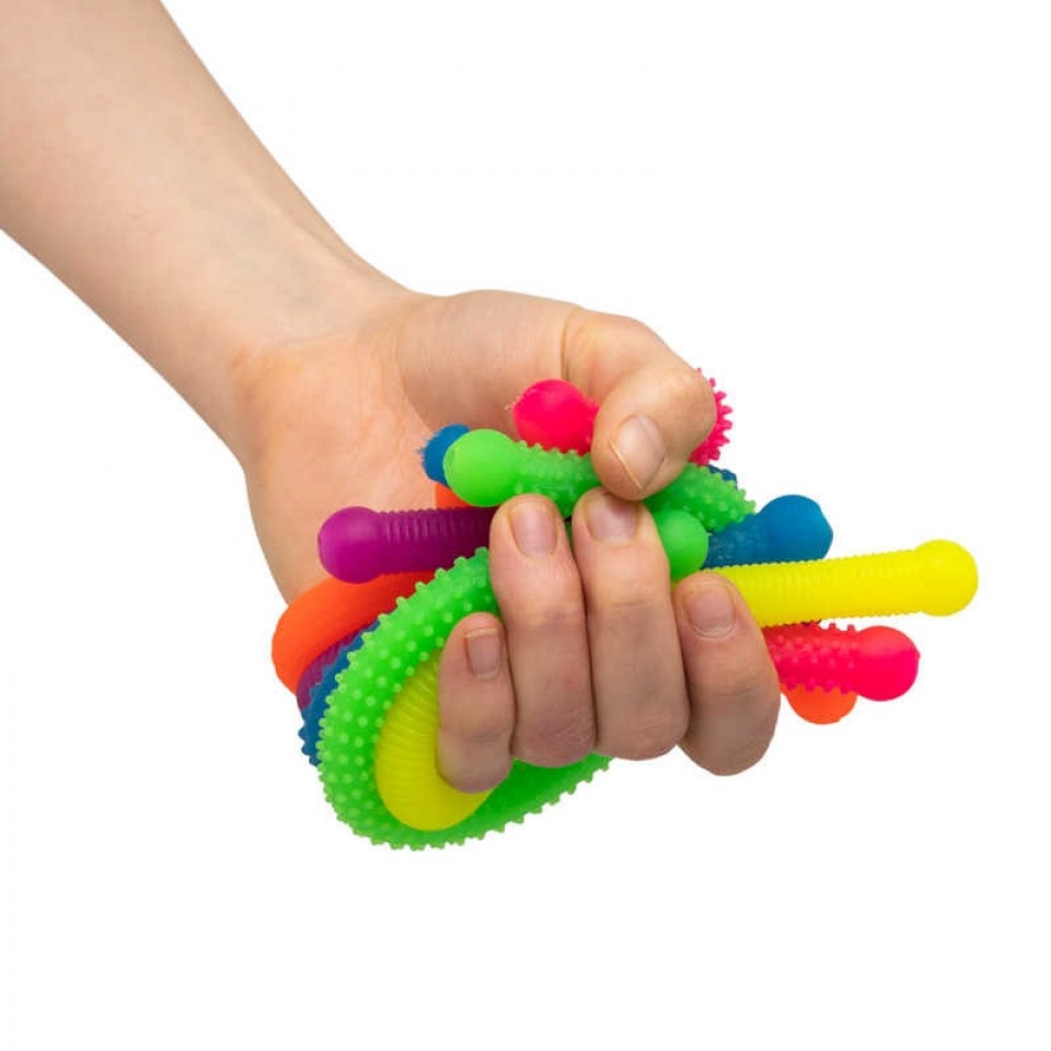 Details about   6x Stretchy Noodle String Neon Kids Fidget Stress Relief Sensory Toy L/P 