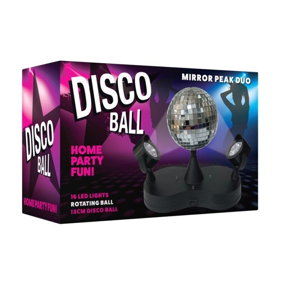 USB 10cm Rotating Disco Mirror Ball with 16 LEDs - Disco Lights - Disco ...