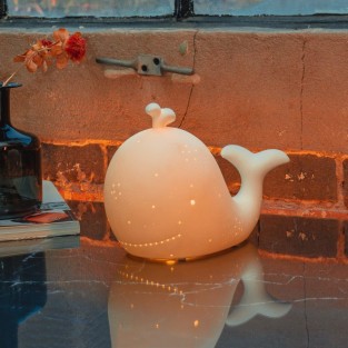 3D Ceramic Whale Lamp - LP022