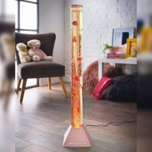 90cm Fish Bubble Lamp in Rose Gold