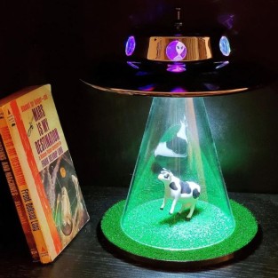 Alien Abduction Lamp with Aurora LED Effect