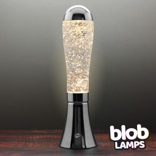BIG BLOB Silver Glitter Lamp 
