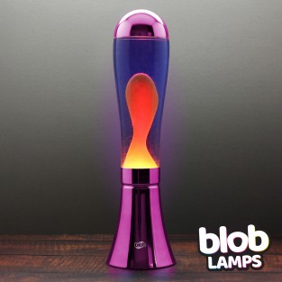 BIG BLOB Metallic Purple Lava Lamp - Yellow/Purple
