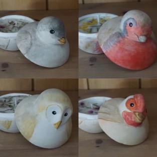 Bird 2 in 1 Soy Candle Trinket Box