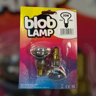 30W Replacement Blob Lava Lamp Bulb E14 R39 - Twin Pack
