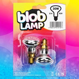 30W Replacement Blob Lava Lamp Bulb E14 R39 - Twin Pack