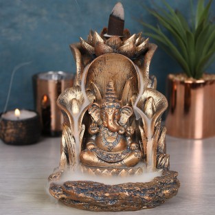 Bronze Ganesh Backflow Burner