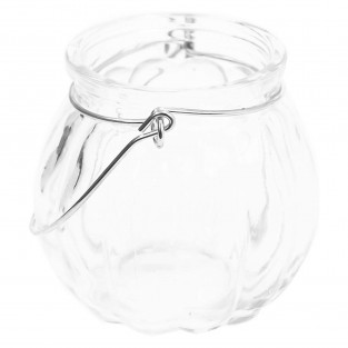 Clear Pumpkin Glass Lantern