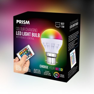 Colour Changing LED Light Bulbs with Remote Control