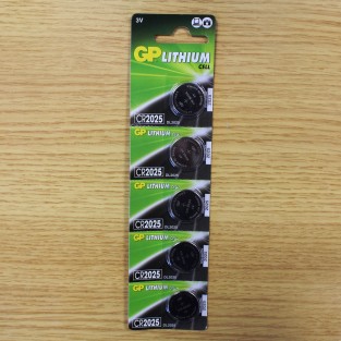 CR2025 Batteries (5 Pack)