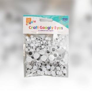 200 Pack of Stick On Craft Googly Eyes
