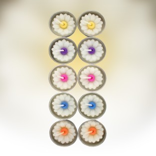 Daisy Tealight Candles - 10 Pack