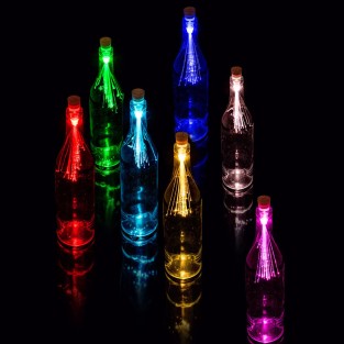 Colour Changing Fibre Optic Bottle Light