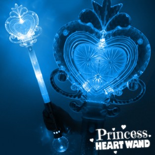 Large Light Up Princess Heart Wand Wholesale