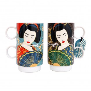 Geisha Stacking Mugs