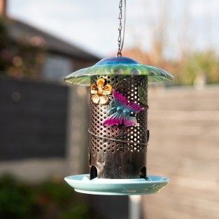 Hanging Bird Feeder with Solar LED