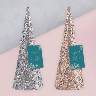 Glitter & Pearl 30cm Christmas Tree