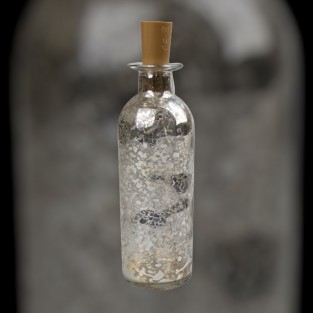 Led Crackle Effect Glass Bottle