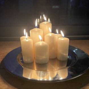 Ivory Pillar Candle Sets - 4 Pack
