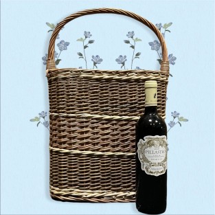 Oval 3 Wine Bottle Carrier Basket