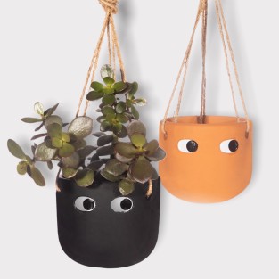 Peggy Hanging Planters in Black or Terracotta