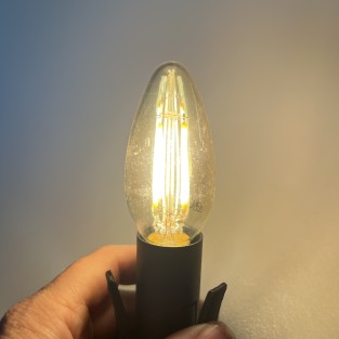E14 4W=30W Antique Gold Candle Bulb 320 Lumen