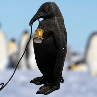 Black Penguin Floor Standing Lamp (5224206)