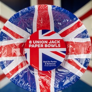 Union Jack Paper Bowls (8 Pack)