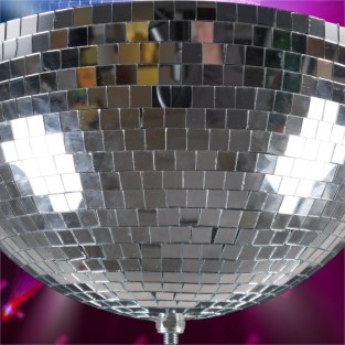 Half Mirror Ball with Built-in Motor - 30cm / 12"