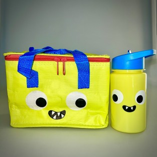 Neon Monster Insulated Lunch bag & Water Bottle