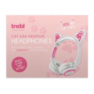 Led Cat Ear Wired Headphones