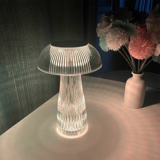 Mushroom Colour Change Crystal Lamp - USB Rechargeable 