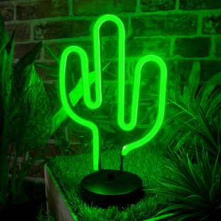 Cactus LED Neon Table Light