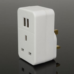 Mains Adaptor with Dual USB Ports